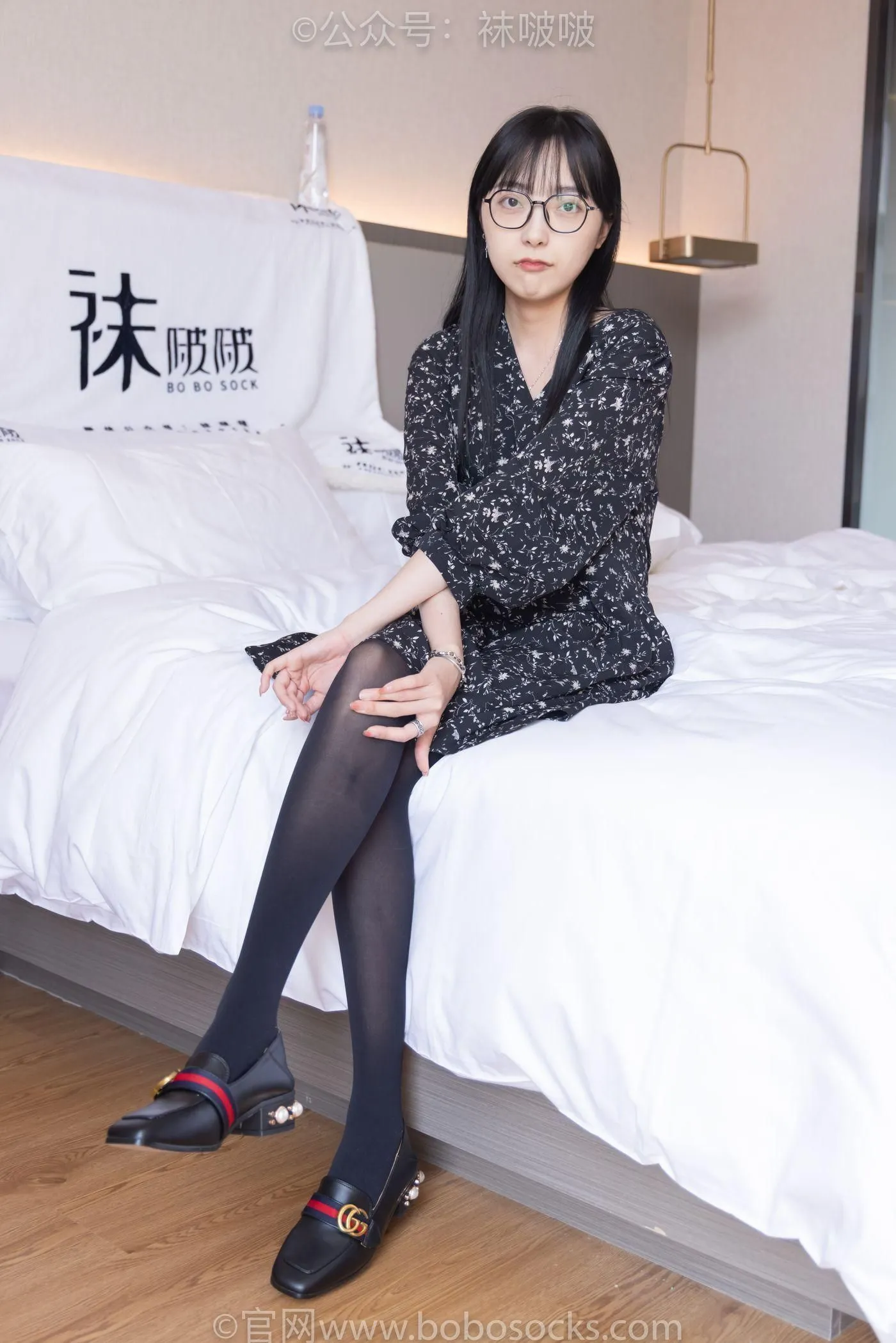 [BoBoSocks袜啵啵]NO.064 稚予-平底鞋、厚黑丝 [137P]插图6